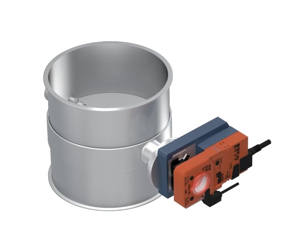 Vožtuvas uždarymo be tarpinės d100/1,5mm, El. 24V, dažytas