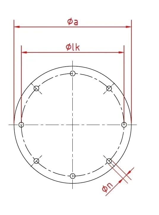 Aklė ant flanšo d100/3mm, nerūdijančio plieno
