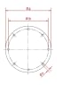 Aklė ant flanšo d100/3mm, nerūdijančio plieno