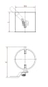 Droselinė sklendė be tarpinės d100/2mm, rankinė, nerūdijančio plieno