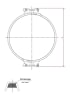 Sąvarža su hermetiku d120mm/1,5mm, cinkuota
