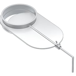 Sklendė oro reguliavimo d100/1,5mm, nerūdijančio plieno