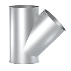 Trišakis asimetrinis d80/80/80/1,5mm, 45°, dažytas