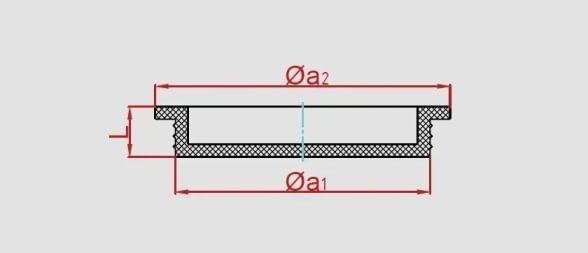 Dangtelis guminis d100, TPE, juodas