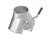 Skirstytuvas dviejų krypčių simetrinis rankinis d100mm/2mm, 60°, dažytas
