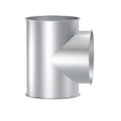 Trišakis T tipo d120/120/120/2mm, 90°, dažytas