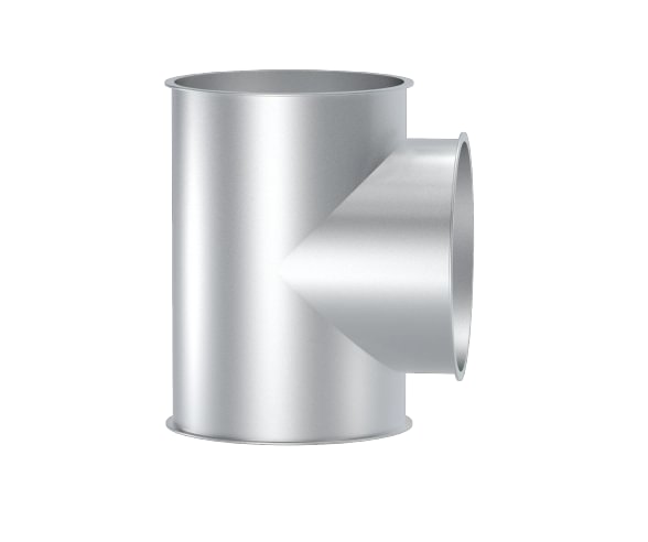 Trišakis T tipo d100/100/100/1,5mm, 90°, dažytas