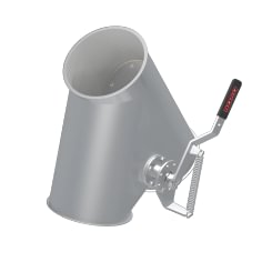 Skirstytuvas dviejų krypčių asimetrinis rankinis d120/2mm, 45°, dažytas