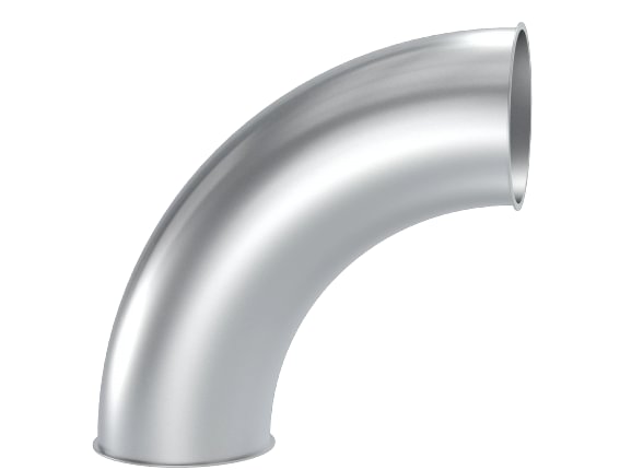 Alkūnė d120mm/2mm/90°, R=2D, dažyta