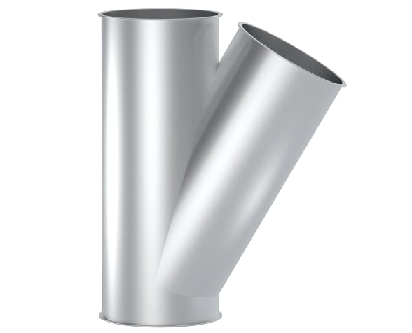 Trišakis asimetrinis d100/100/100/2mm, 30°, dažytas