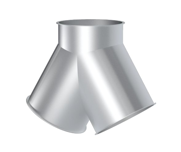 Trišakis simetrinis d150/150/150/2mm, 60°, dažytas