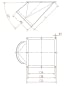 Perėjimas iš kvadrato į apvalų d150/2mm, 45°, dažytas