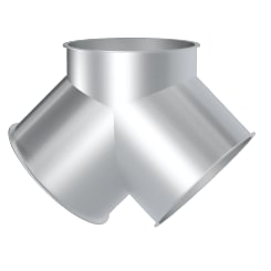 Trišakis simetrinis d150/150/150/2mm, 90°, dažytas
