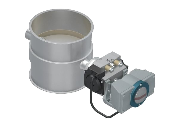 Vožtuvas uždarymo su tarpine d200/2mm, nerūdijančio plieno