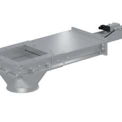 Sklendė po bokštu pneumatinė d250mm, dažyta