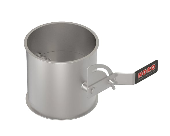 Droselinė sklendė be tarpinės d100/2mm, rankinė, nerūdijančio plieno