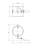 Droselinė sklendė su tarpine d100/2mm, rankinė, dažyta
