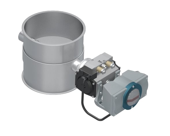 Vožtuvas uždarymo be tarpinės d100/1,5mm, El. 24V, dažytas