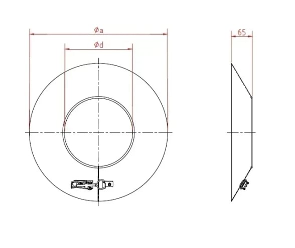 Gaubtas vamzdžiui d100/2mm, dažytas