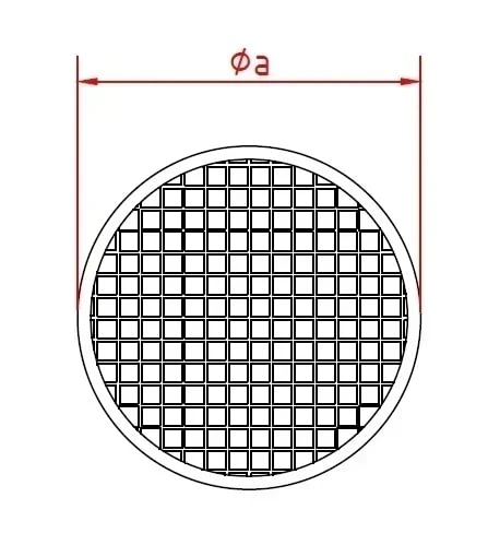Tinklelis su gumine (NBR) tarpine d100/1mm, nerūdijančio plieno
