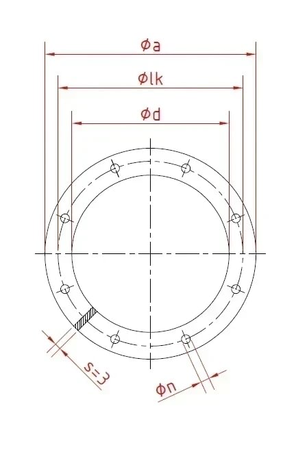 Tarpinė plokščia d100mm/3mm, NBR