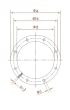 Tarpinė plokščia d100mm/3mm, NBR