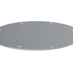 Aklė ant flanšo d80/3mm, nerūdijančio plieno
