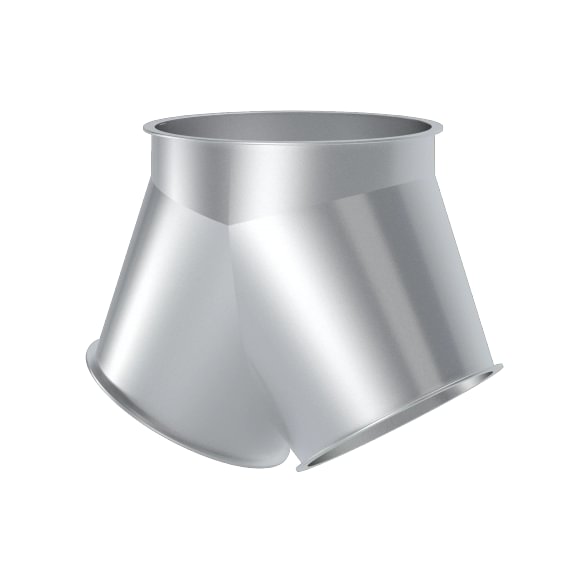Trišakis simetrinis d100/80/80/1,5mm, 60°, dažytas