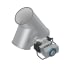 Skirstytuvas dviejų krypčių asimetrinis pneumatinis d100/2mm, 45°, dažytas