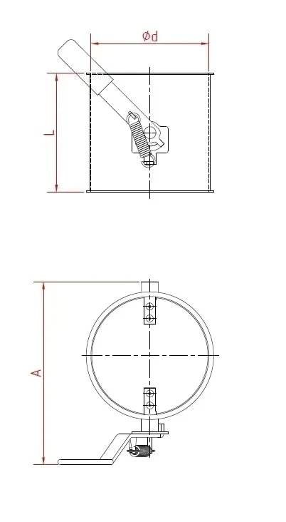 Maišymo vožtuvas be tarpinės d100/2mm, cinkuotas
