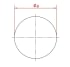 Aklė d100/2mm, nerūdijančio plieno
