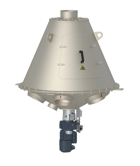Skirstytuvas rotorinis elektrinis d100, 60°, 10 krypčių, dažytas