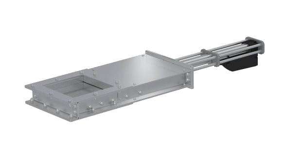 Sklendė po bokštu pneumatinė d150mm, dažyta